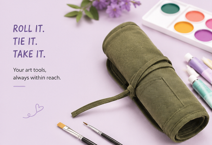 22 Slot Brush Storage Bag - Image 5